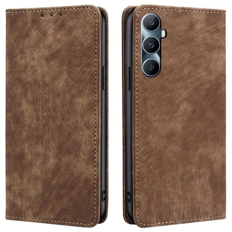 For Realme C65 4G Case RFID Blocking Wallet Phone Leather Cover with Stand