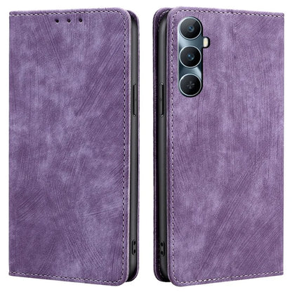 For Realme C65 4G Case RFID Blocking Wallet Phone Leather Cover with Stand
