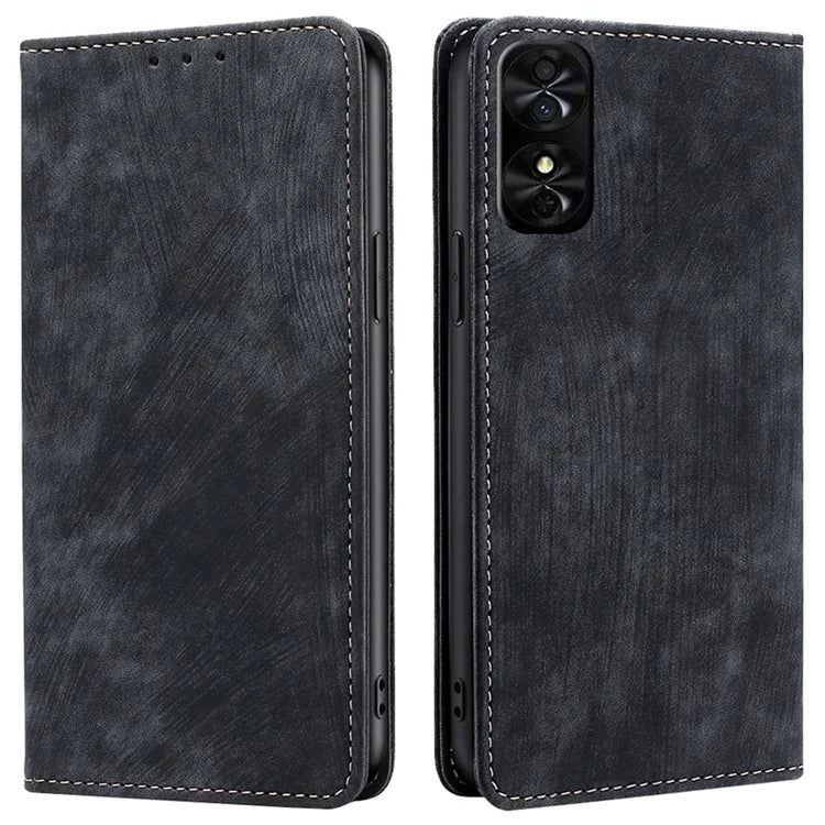 For TCL 50 SE Case PU Leather RFID Blocking Wallet Magnetic Closing Flip Phone Cover