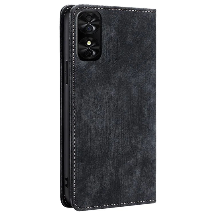 For TCL 50 SE Case PU Leather RFID Blocking Wallet Magnetic Closing Flip Phone Cover