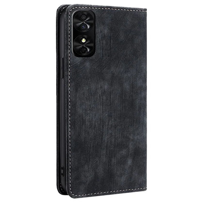For TCL 50 SE Case PU Leather RFID Blocking Wallet Magnetic Closing Flip Phone Cover