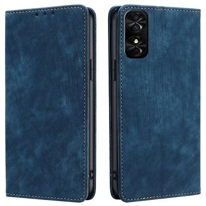 For TCL 50 SE Case PU Leather RFID Blocking Wallet Magnetic Closing Flip Phone Cover
