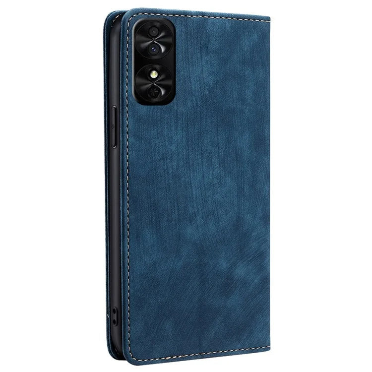 For TCL 50 SE Case PU Leather RFID Blocking Wallet Magnetic Closing Flip Phone Cover