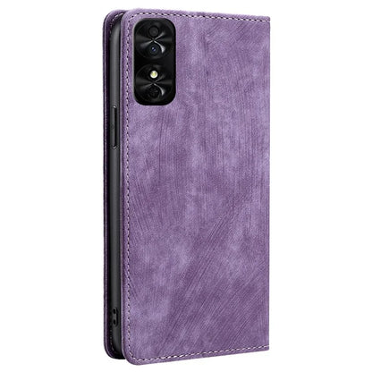 For TCL 50 SE Case PU Leather RFID Blocking Wallet Magnetic Closing Flip Phone Cover
