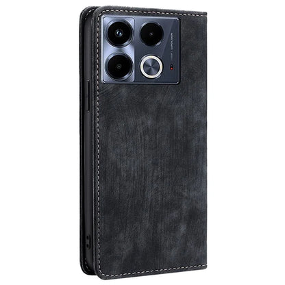 For Infinix Note 40 Case RFID Blocking PU Leather Wallet Stand Phone Cover