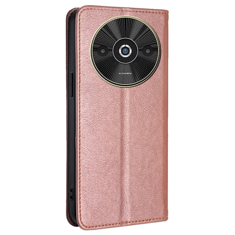 For Xiaomi Redmi A3 / Poco C61 4G Case Solid Color Wallet Leather Phone Cover