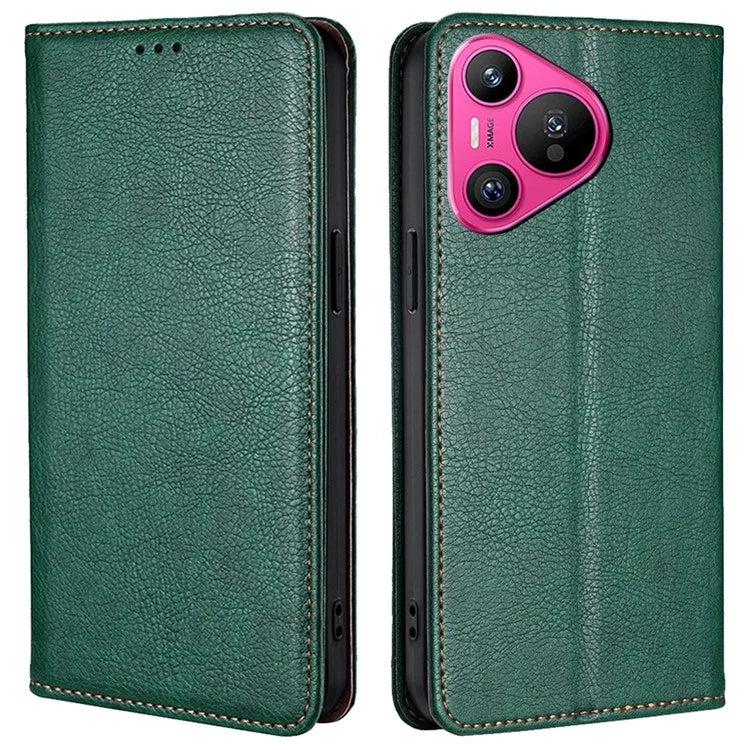 For Huawei Pura 70 Magnetic Case Solid Color Wallet Shell Mobile Phone Accessories Wholesale