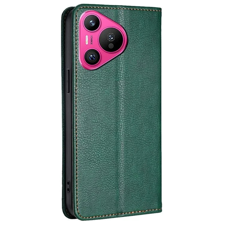 For Huawei Pura 70 Magnetic Case Solid Color Wallet Shell Mobile Phone Accessories Wholesale