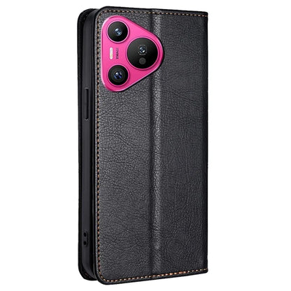 For Huawei Pura 70 Magnetic Case Solid Color Wallet Shell Mobile Phone Accessories Wholesale