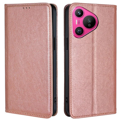For Huawei Pura 70 Magnetic Case Solid Color Wallet Shell Mobile Phone Accessories Wholesale