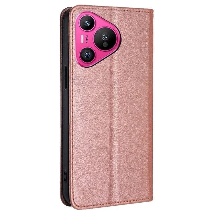 For Huawei Pura 70 Magnetic Case Solid Color Wallet Shell Mobile Phone Accessories Wholesale