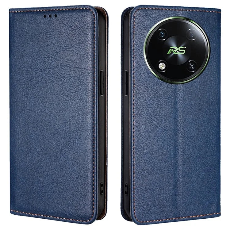 For itel RS4 4G Case Solid Color PU Leather Wallet Full Protection Phone Cover