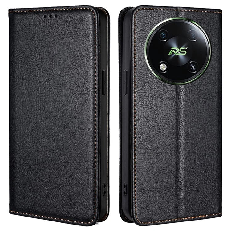 For itel RS4 4G Case Solid Color PU Leather Wallet Full Protection Phone Cover