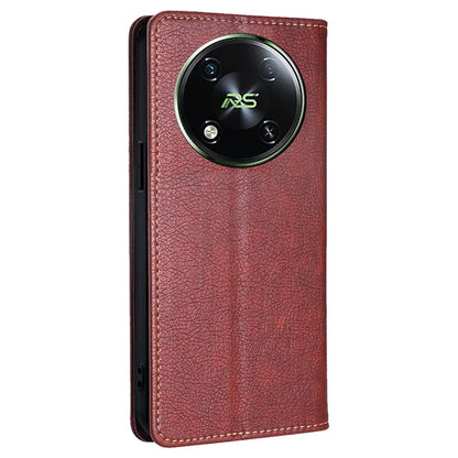 For itel RS4 4G Case Solid Color PU Leather Wallet Full Protection Phone Cover