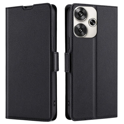 For Xiaomi Redmi Turbo 3 5G / Poco F6 5G Case PU Leather Magnetic Clasp Stand TPU Inner Shell Phone Cover