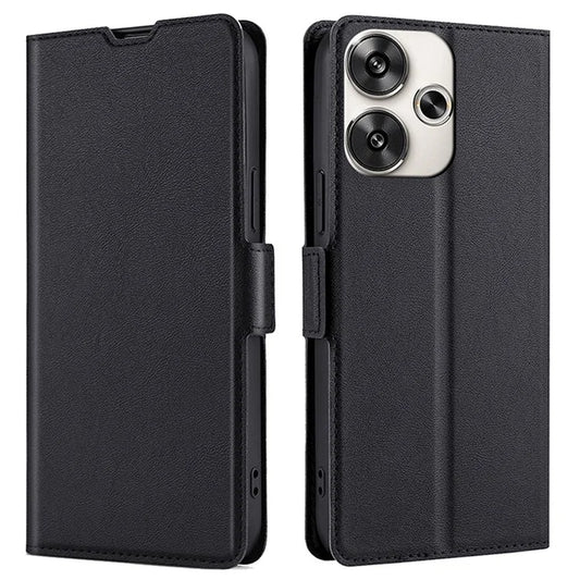 For Xiaomi Redmi Turbo 3 5G / Poco F6 5G Case PU Leather Magnetic Clasp Stand TPU Inner Shell Phone Cover