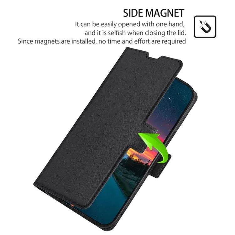 For Xiaomi Redmi Turbo 3 5G / Poco F6 5G Case PU Leather Magnetic Clasp Stand TPU Inner Shell Phone Cover