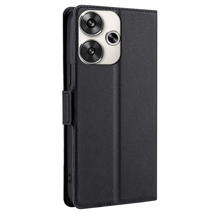For Xiaomi Redmi Turbo 3 5G / Poco F6 5G Case PU Leather Magnetic Clasp Stand TPU Inner Shell Phone Cover
