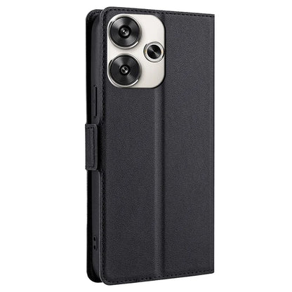 For Xiaomi Redmi Turbo 3 5G / Poco F6 5G Case PU Leather Magnetic Clasp Stand TPU Inner Shell Phone Cover