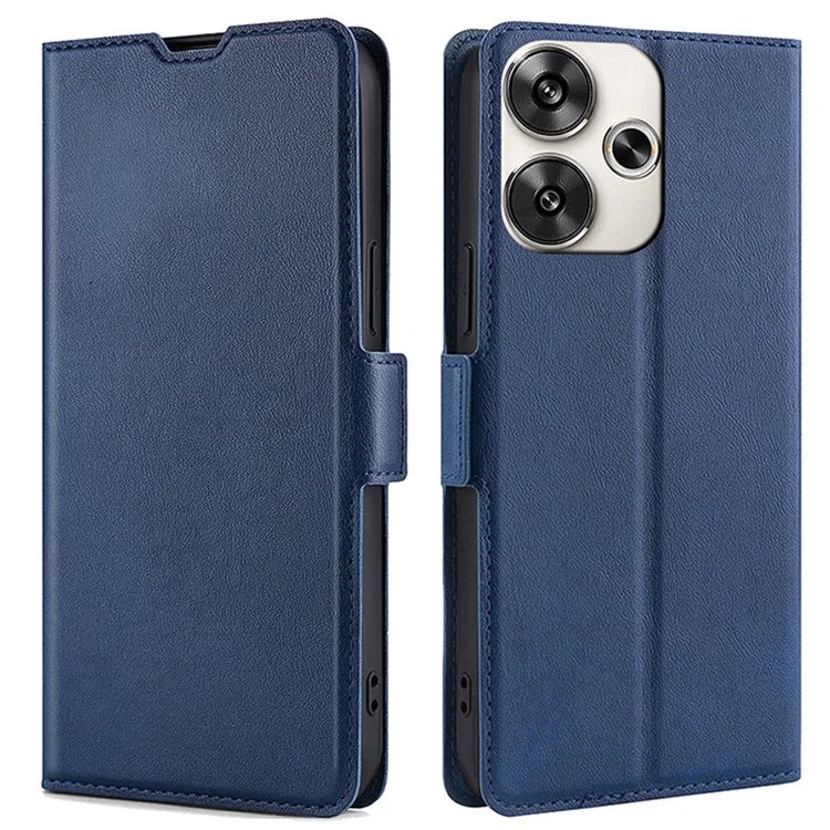 For Xiaomi Redmi Turbo 3 5G / Poco F6 5G Case PU Leather Magnetic Clasp Stand TPU Inner Shell Phone Cover