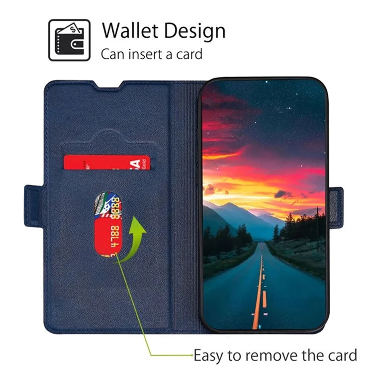 For Xiaomi Redmi Turbo 3 5G / Poco F6 5G Case PU Leather Magnetic Clasp Stand TPU Inner Shell Phone Cover
