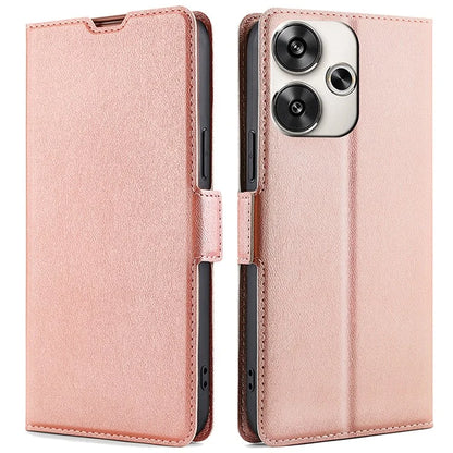 For Xiaomi Redmi Turbo 3 5G / Poco F6 5G Case PU Leather Magnetic Clasp Stand TPU Inner Shell Phone Cover