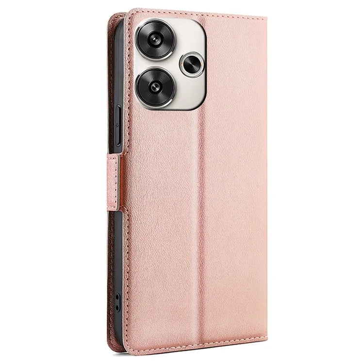 For Xiaomi Redmi Turbo 3 5G / Poco F6 5G Case PU Leather Magnetic Clasp Stand TPU Inner Shell Phone Cover