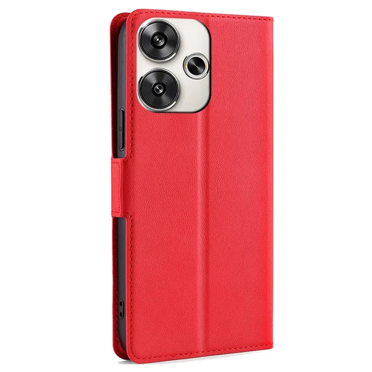 For Xiaomi Redmi Turbo 3 5G / Poco F6 5G Case PU Leather Magnetic Clasp Stand TPU Inner Shell Phone Cover