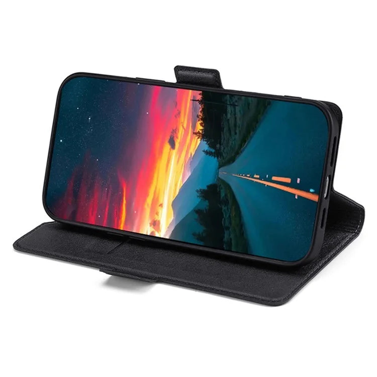For Xiaomi Redmi Turbo 3 5G / Poco F6 5G Case PU Leather Magnetic Clasp Stand TPU Inner Shell Phone Cover