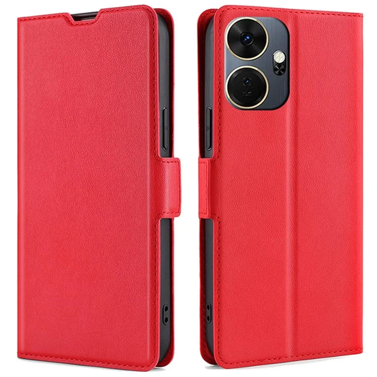 For itel P55+ Shockproof Case Ultra Slim PU Leather Wallet Phone Cover
