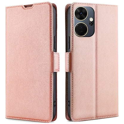 For itel P55+ Shockproof Case Ultra Slim PU Leather Wallet Phone Cover