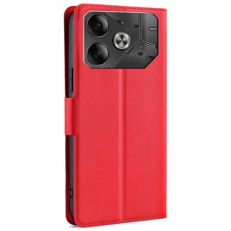 For TECNO Pova 6 5G Leather Case Card Slots Phone Cover Side Magnetic Clasp