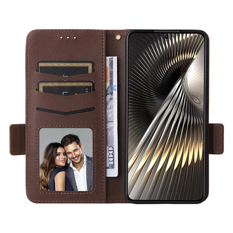 For Xiaomi Redmi Turbo 3 5G / Poco F6 5G Case PU Leather Side Magnetic Clasp Wallet Phone Cover