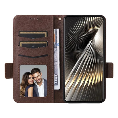 For Xiaomi Redmi Turbo 3 5G / Poco F6 5G Case PU Leather Side Magnetic Clasp Wallet Phone Cover