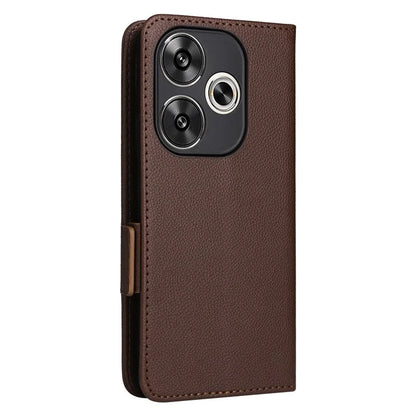 For Xiaomi Redmi Turbo 3 5G / Poco F6 5G Case PU Leather Side Magnetic Clasp Wallet Phone Cover