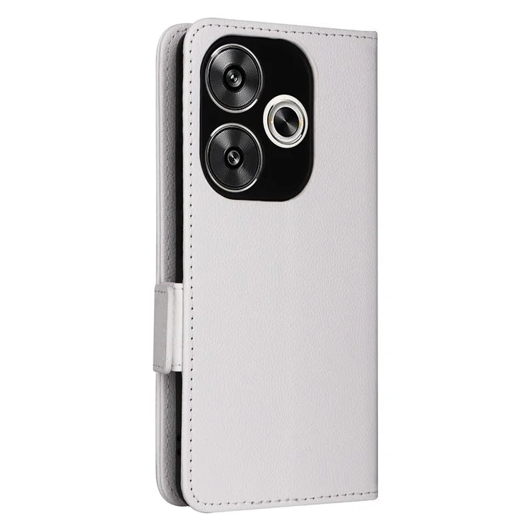 For Xiaomi Redmi Turbo 3 5G / Poco F6 5G Case PU Leather Side Magnetic Clasp Wallet Phone Cover
