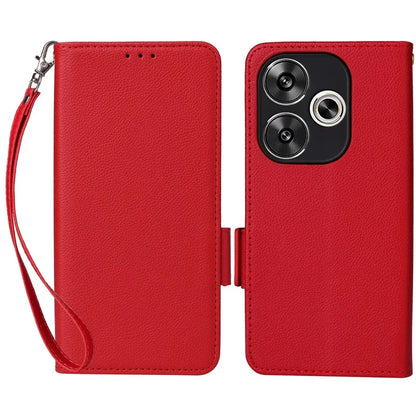 For Xiaomi Redmi Turbo 3 5G / Poco F6 5G Case PU Leather Side Magnetic Clasp Wallet Phone Cover