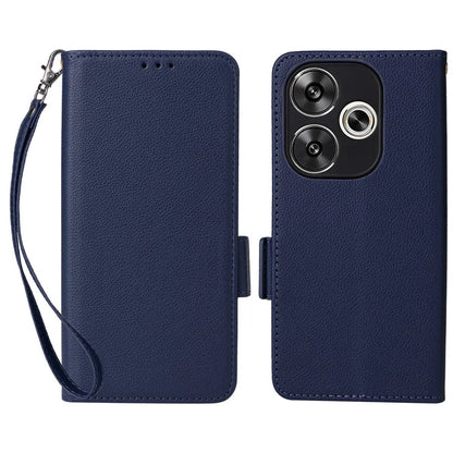 For Xiaomi Redmi Turbo 3 5G / Poco F6 5G Case PU Leather Side Magnetic Clasp Wallet Phone Cover