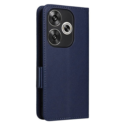 For Xiaomi Redmi Turbo 3 5G / Poco F6 5G Case PU Leather Side Magnetic Clasp Wallet Phone Cover