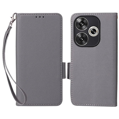For Xiaomi Redmi Turbo 3 5G / Poco F6 5G Case PU Leather Side Magnetic Clasp Wallet Phone Cover