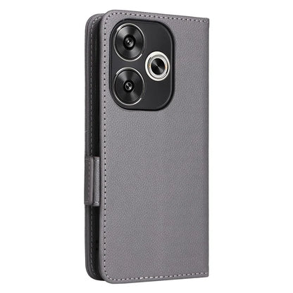 For Xiaomi Redmi Turbo 3 5G / Poco F6 5G Case PU Leather Side Magnetic Clasp Wallet Phone Cover