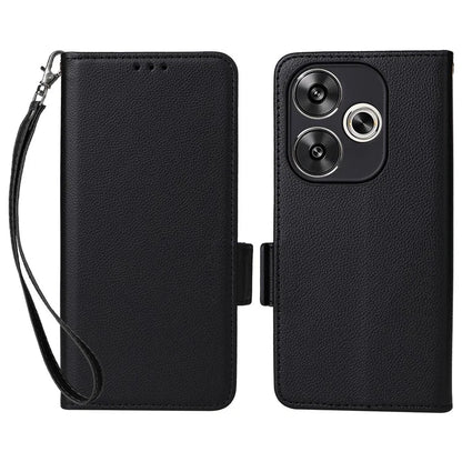 For Xiaomi Redmi Turbo 3 5G / Poco F6 5G Case PU Leather Side Magnetic Clasp Wallet Phone Cover