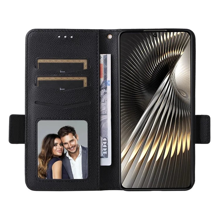 For Xiaomi Redmi Turbo 3 5G / Poco F6 5G Case PU Leather Side Magnetic Clasp Wallet Phone Cover