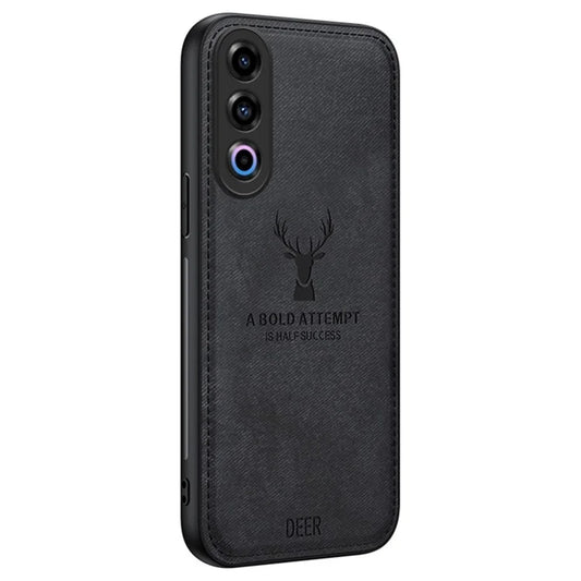 For Oppo K12 Shockproof Case Deer Pattern Leather+PC+TPU Protective Back Cover