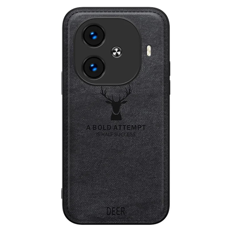 For vivo iQOO Z9 Turbo 5G Case Deer Pattern PU+PC+TPU Cell Phone Protective Back Cover