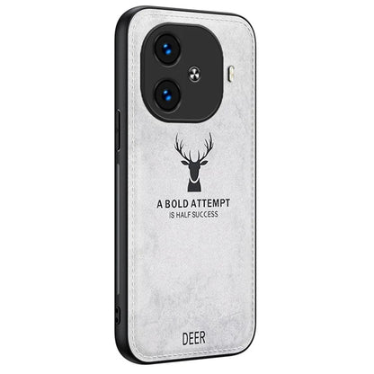 For vivo iQOO Z9 Turbo 5G Case Deer Pattern PU+PC+TPU Cell Phone Protective Back Cover