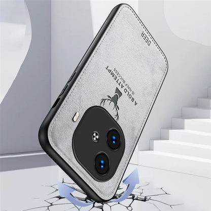 For vivo iQOO Z9 Turbo 5G Case Deer Pattern PU+PC+TPU Cell Phone Protective Back Cover