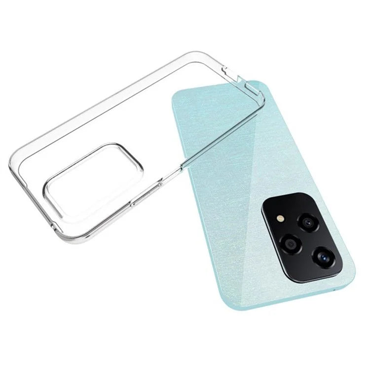 For Honor 200 Lite Cell Phone Case Ultra Thin Transparent TPU Back Cover with Big Lens Hole
