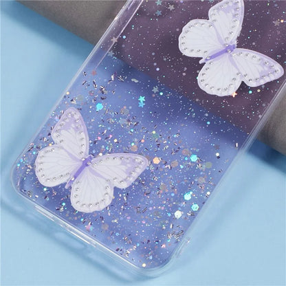 AW Series For Samsung Galaxy A55 5G Case Butterfly Pattern TPU+PVC Phone Cover