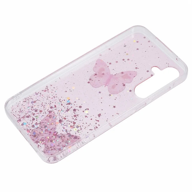 AW Series For Samsung Galaxy A55 5G Case Butterfly Pattern TPU+PVC Phone Cover